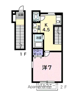 欅館(けやきかん)【2階】の間取り