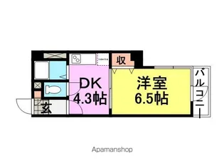 アルティ塚口【201号室】の間取り