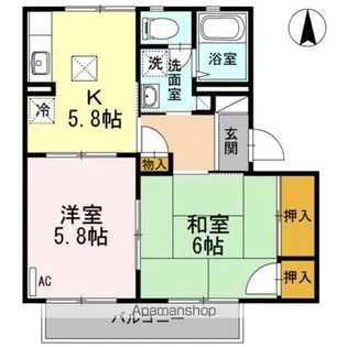 ヴィラ パースリー【1階】の間取り