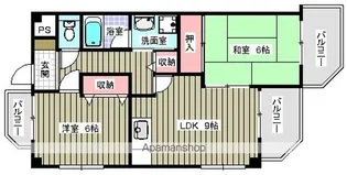 ファミールグランデ【5階】の間取り