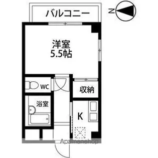冬頭第2ビル【405号室】の間取り