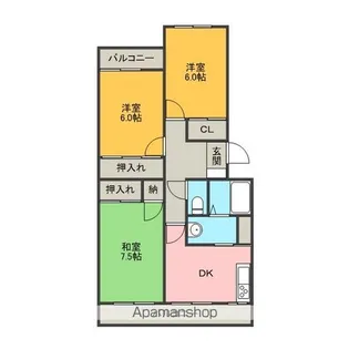 長谷川マンションⅡ【201号室】の間取り