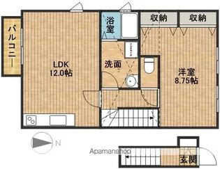 MICCHY’SⅢ【2階】の間取り