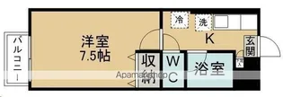 ピースフル黒松(家具家電付)【103号室】の間取り