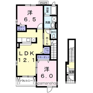 ア・ラ・モード ヴィラ A【2階】の間取り