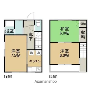 アパートオデュッセ大町【3号室号室】の間取り