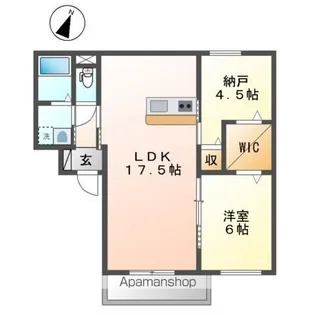 グランデュオ三宮Ⅱ【3階】の間取り