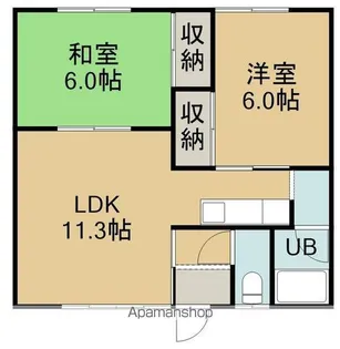 コーポサンシ5号棟【2階】の間取り
