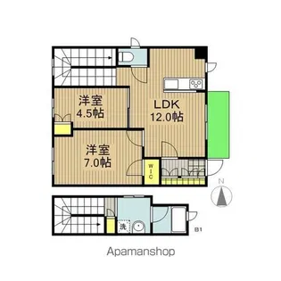 WHITE219【1階】の間取り
