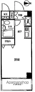 第62クリスタルマンション【703号室】の間取り
