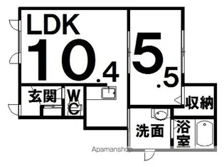 LETOIT FRIEDE【1階】の間取り