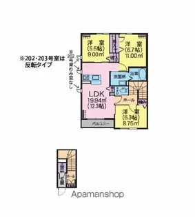 シャーメゾン ゴッド【2階】の間取り