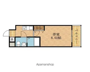 サンヴィラ都島北通 (旧サムティ都島北通)【7階】の間取り