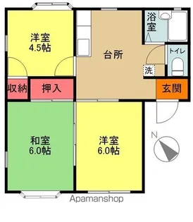 サニータウン【B101号室】の間取り