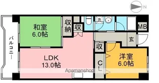 塩田町マンション【2階】の間取り