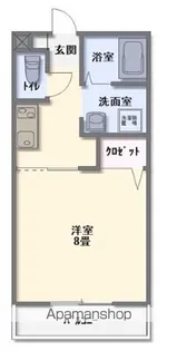 イーストランド【107号室】の間取り