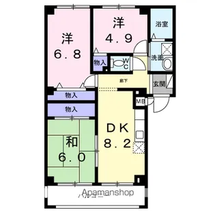 プルミエールF.T【3階】の間取り