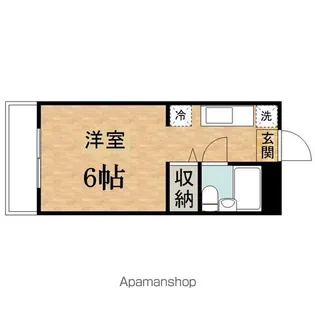 サンアベニュー椎の木【102号室】の間取り