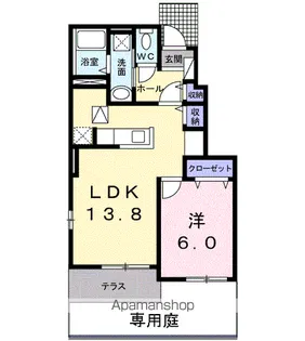 ソラーナ2【1階】の間取り