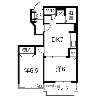サフィニアガーデン A棟【1階】の間取り