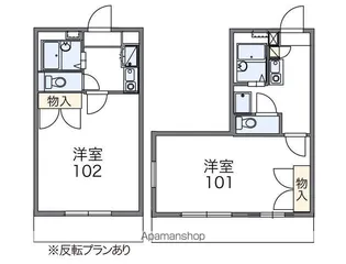 レオパレスオーシャン【2階】の間取り