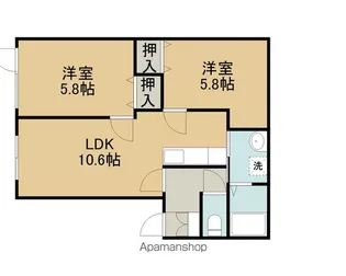 アピアーノA【202号室】の間取り