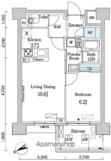 ベルヴュコート柏【4階】の間取り