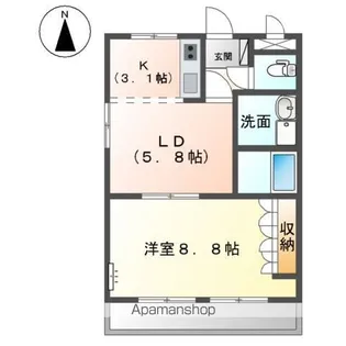 サンフォレスト・K【2階】の間取り