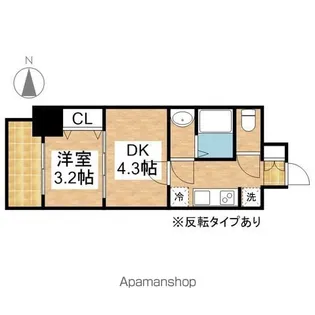 メイクス鶴舞Ⅱ【901号室号室】の間取り