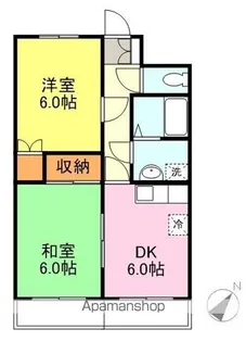 稗田アカマツハイツ【3階】の間取り