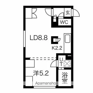 カーサフェリーチェ医大前【2階】の間取り
