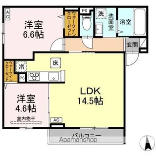 RESUA向中野 A棟【1階】の間取り