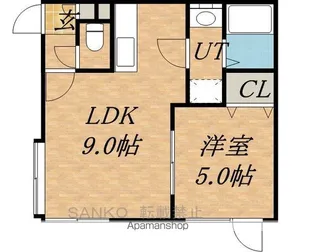 エフ グランツ【1階】の間取り