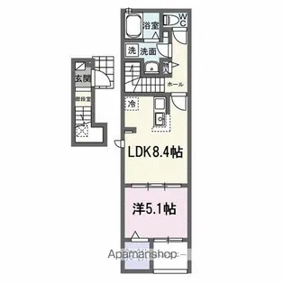 プラムガーデンA【2階】の間取り