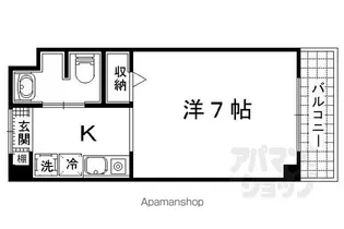 マカリオス山科【303号室】の間取り