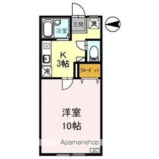 リバーサイドKM【1階】の間取り