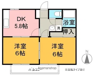 ホーユーコンホートⅡ【203号室】の間取り