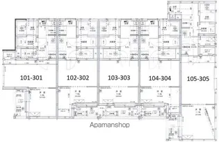 レジデンスウエスト小作【1階】の間取り