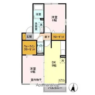クレストパーク D【2階】の間取り