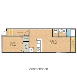 クロトリハイツ【103号室】の間取り