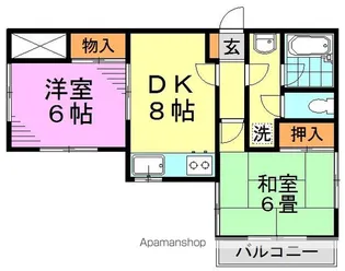 グリーンコーポ【2階】の間取り