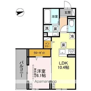 LA DOUCEUR戸田公園【1階】の間取り