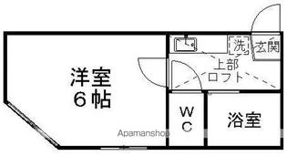 ヒルズカワウチA棟B棟【A205号室】の間取り