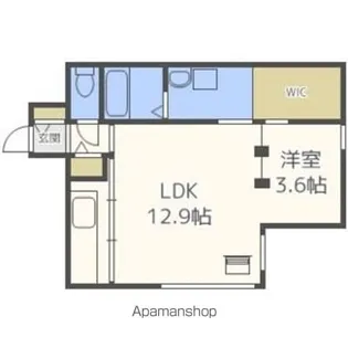 クロノス【401号室】の間取り