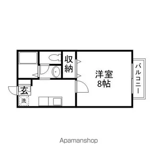 アルトハイデⅡC【1階】の間取り