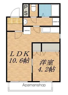 エスプラナード【2-A号室】の間取り