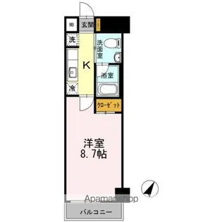 カスタリア神保町【9階】の間取り