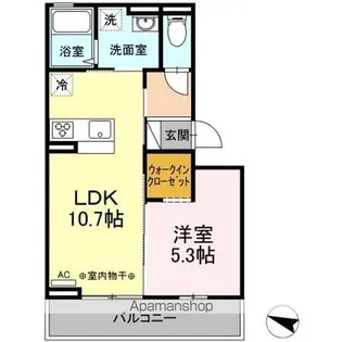 DーROOMアベタテ【3階】の間取り