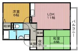 パセオ豊中本町【1階】の間取り