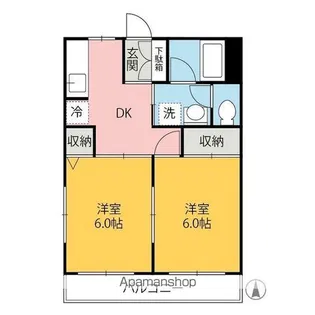 クレールハイツ【2階】の間取り